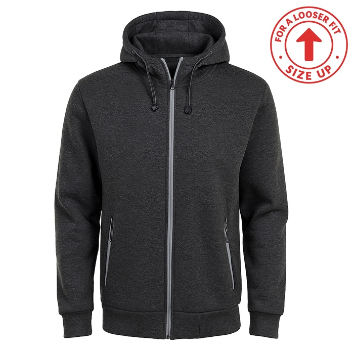Men's Heavyweight Sherpa Fleece-Lined Full Zip Classic Tech Hoodie